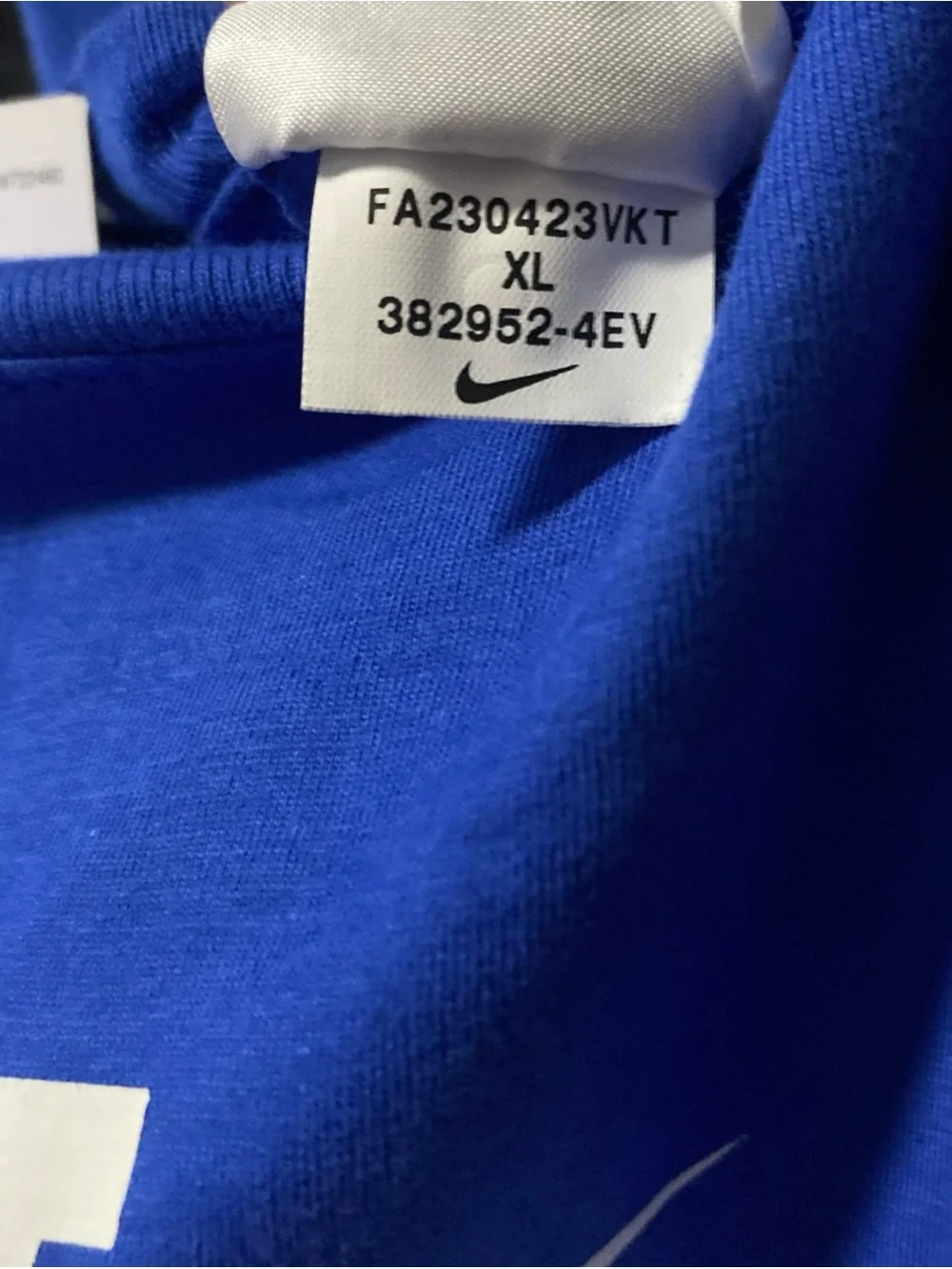 The Nike Tee “Just Do It” T-Shirt Logo Kids XL Unisex Blue White NWT FV4078-480